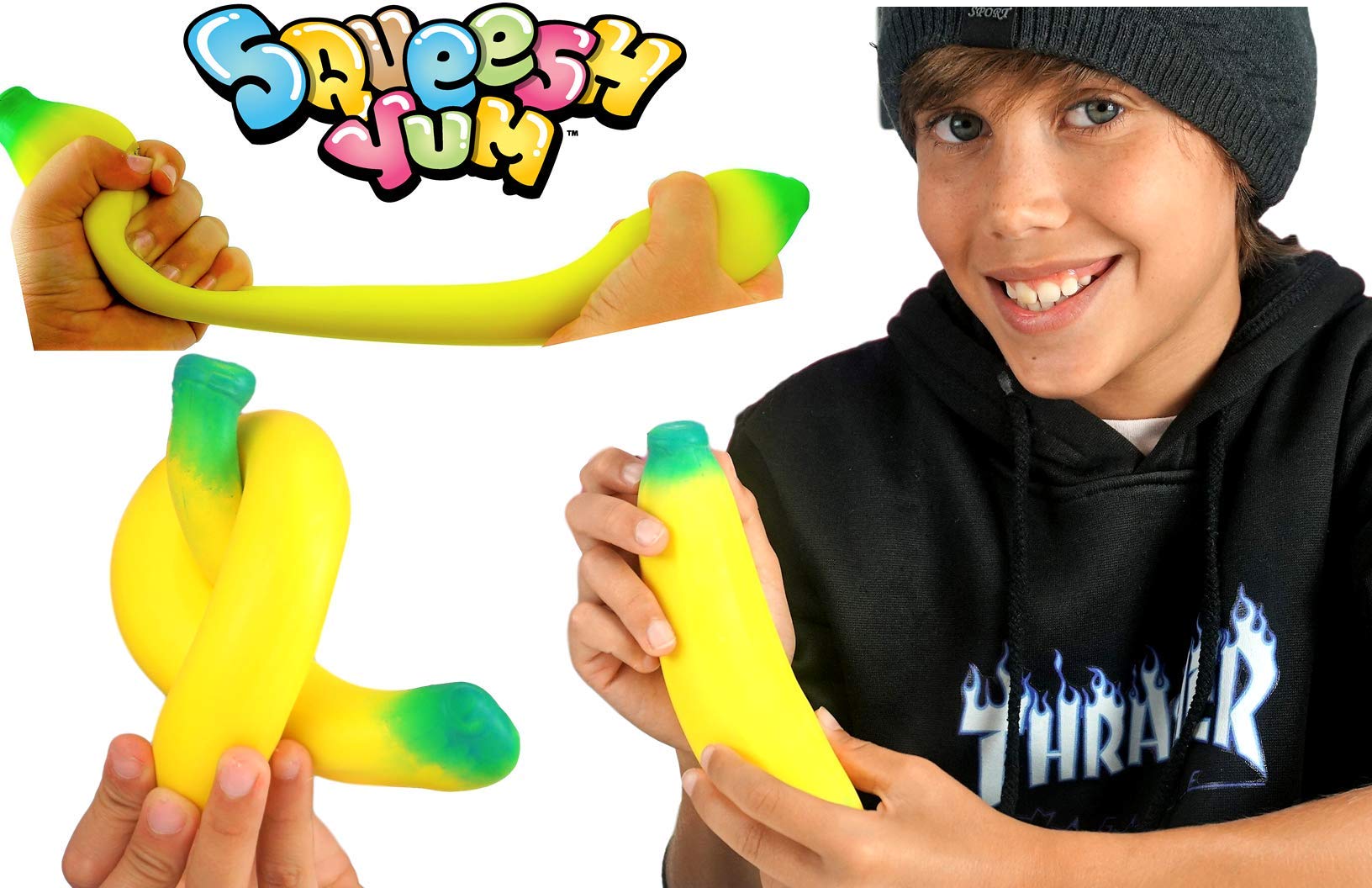 Stretchy Sensory Toys 3-Pack - Stress Relief Fidget Toys for Kids & Adults | Autism, Anxiety Therapy & Party Favors - Perfect for Home, School & Office Use