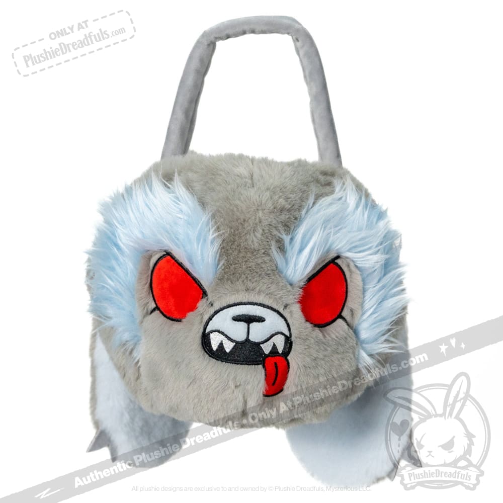 Plushie Dreadfuls Werewolf Bunny Stuffed Animal - Werebun the Cute & Spooky Head Bag for Halloween Decor, Cosplay & Gothic Collectors