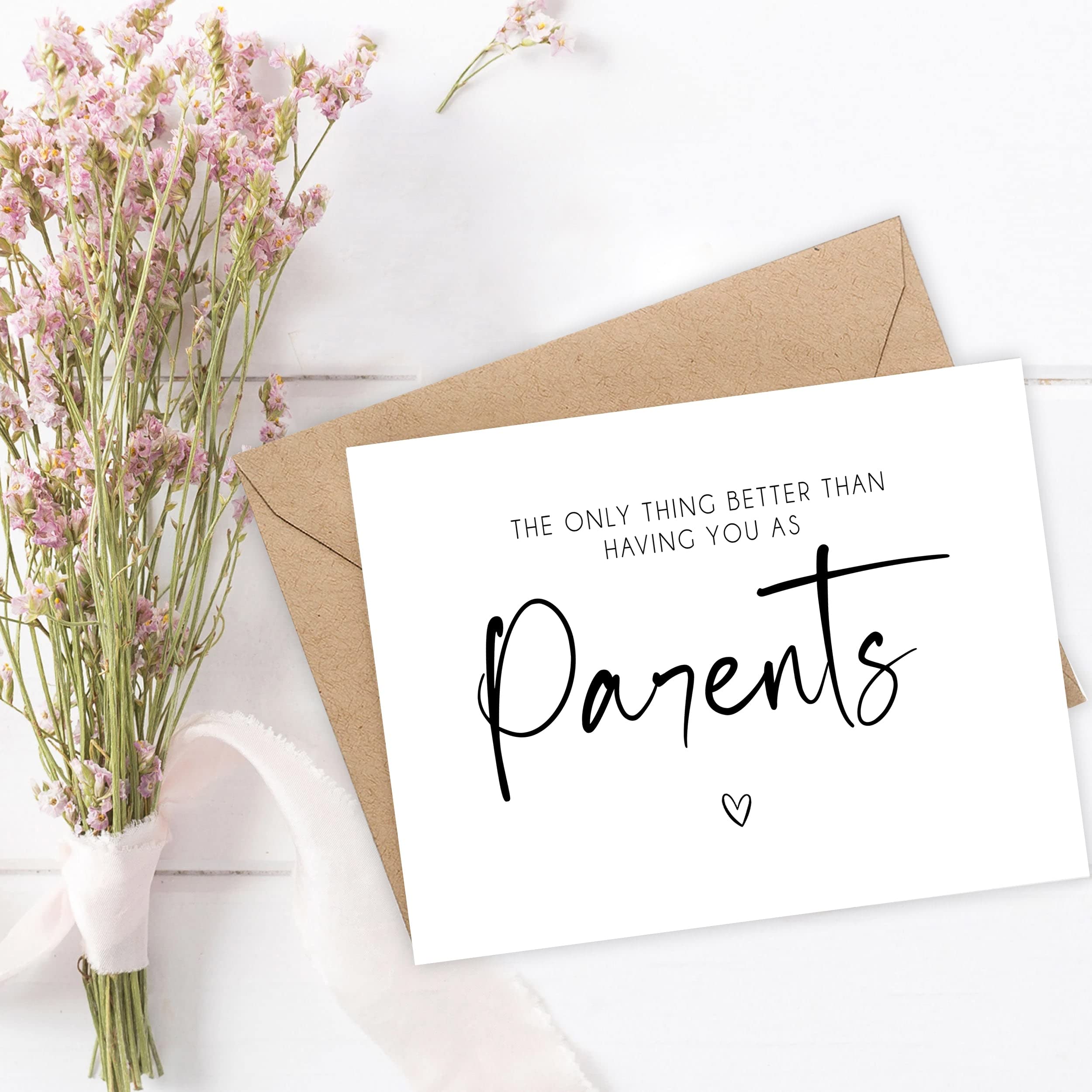 Pregnancy Announcement Cards for Parents & Grandparents - Unique Baby Reveal Gifts for Family - 'We're Having a Baby' Keepsake - Perfect for Gender Reveal Parties & First-Time Parent Celebrations