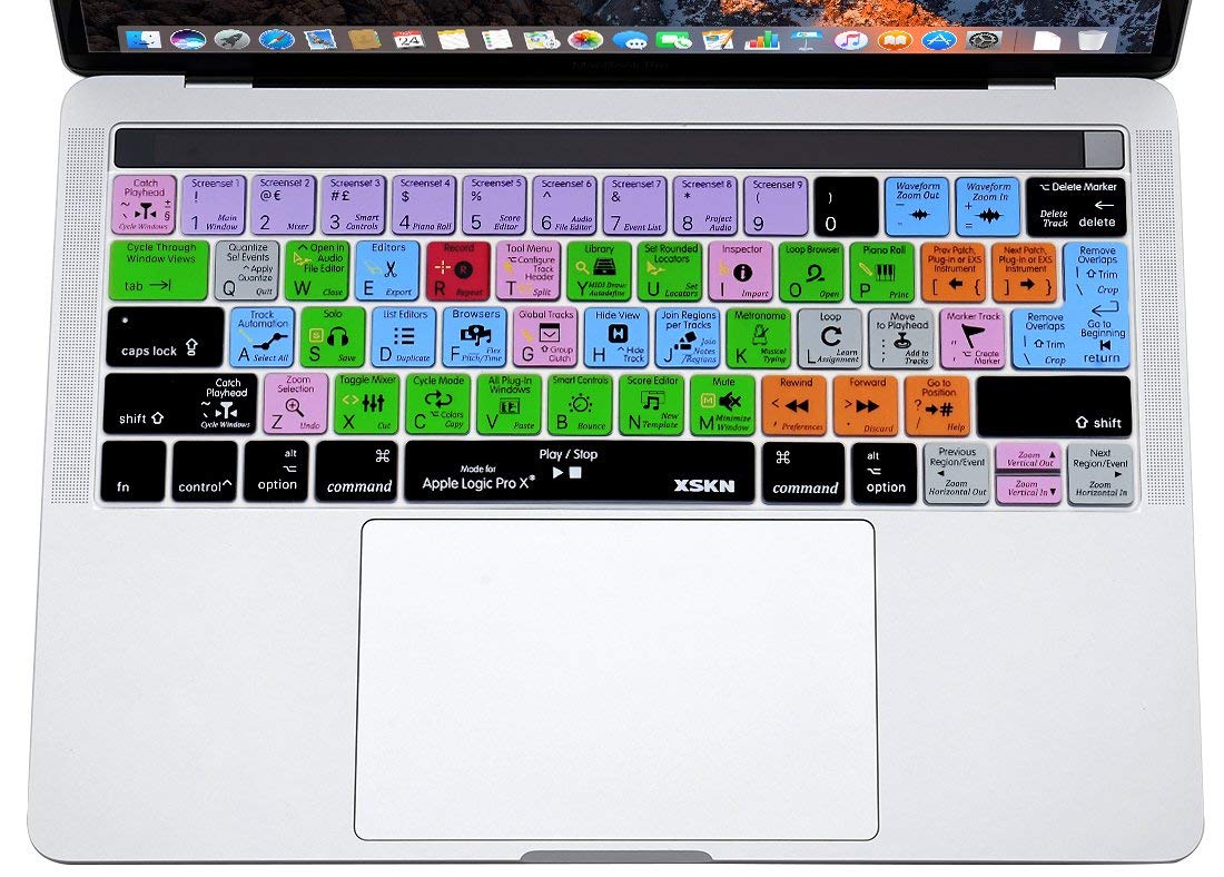 XSKN Shortcut Keyboard Cover for MacBook Pro 13