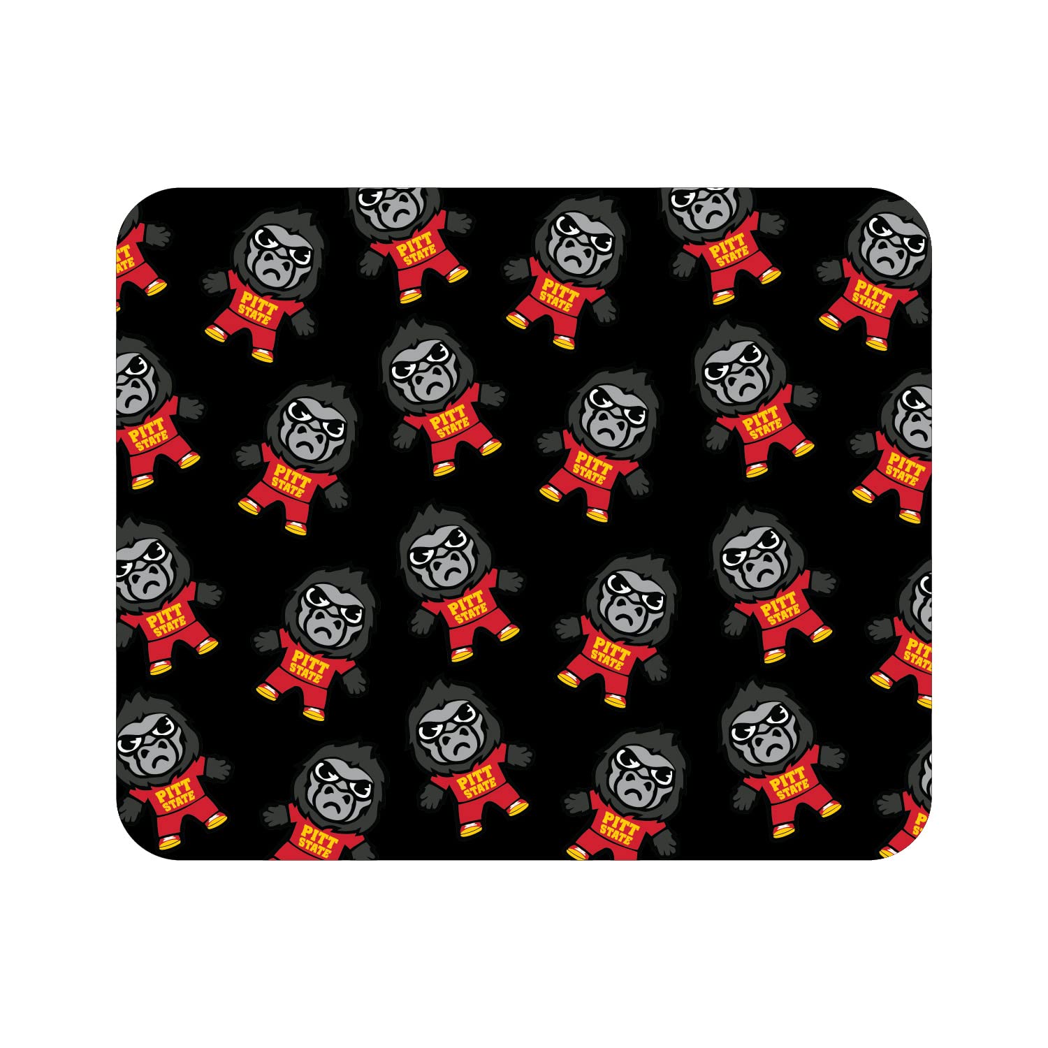Pittsburg State University Standard Fabric Mouse Pad - Non-Slip Desk Accessory for Gaming & Office Use - Tokyodachi Mascot Design - Perfect for College Students & Gamers