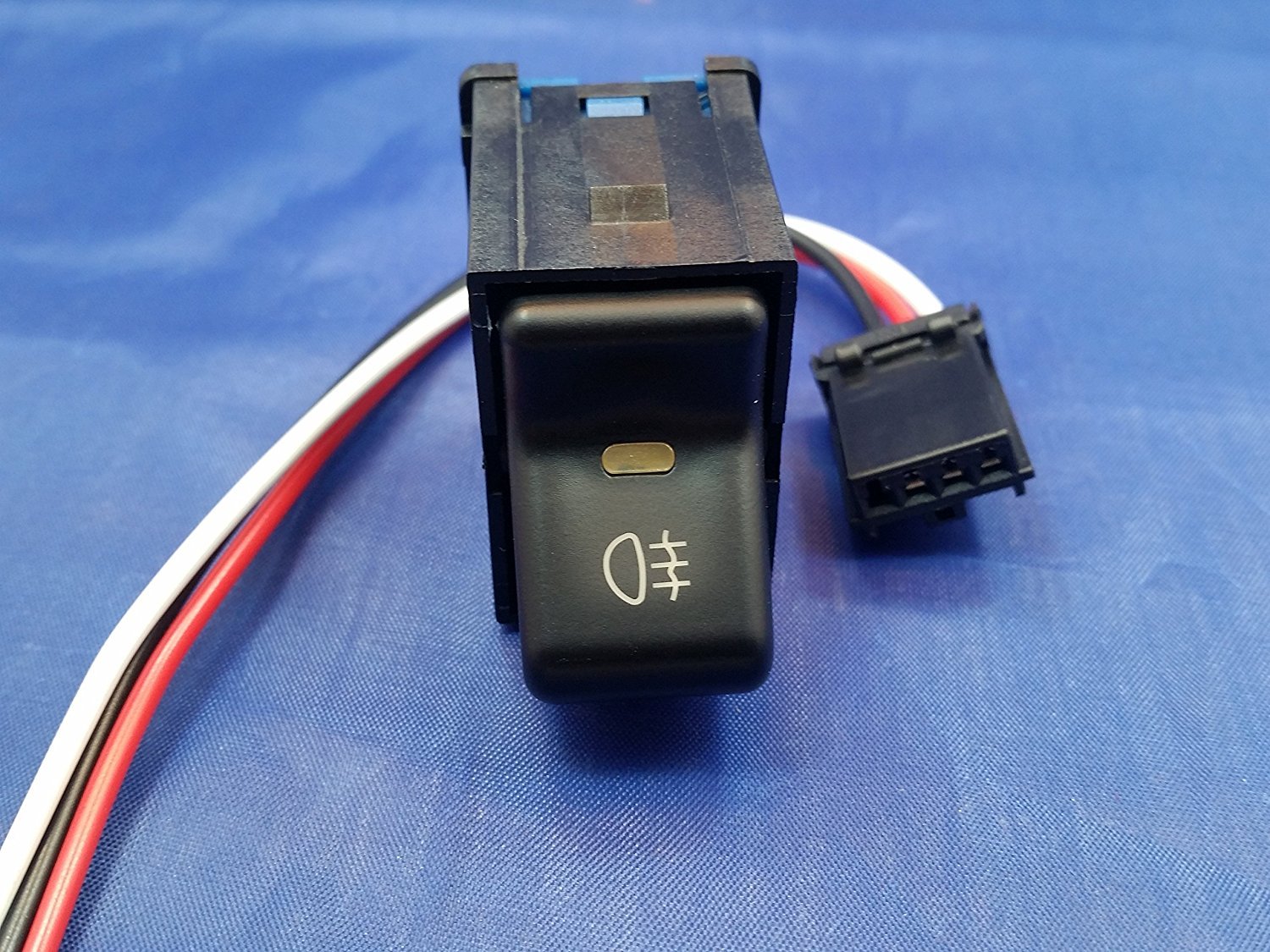 1997-2006 Jeep Wrangler TJ/LJ Black Rocker Switch with Light Logo Emblem - Durable Off-Road Accessory for Interior Lighting & Dashboard Control