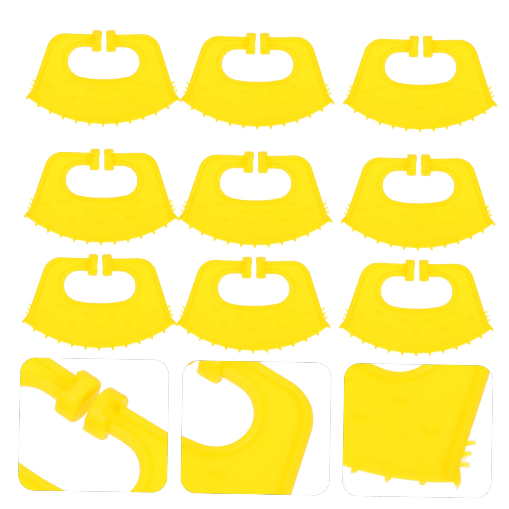 CIMAXIC 40 Pcs Calf Weaner Nose Rings - Anti-Suckling Milk Preventer for Livestock, PP Plastic Bull Nose Clamps - Ideal for Weaning Calves, Dairy Farming & Cattle Management