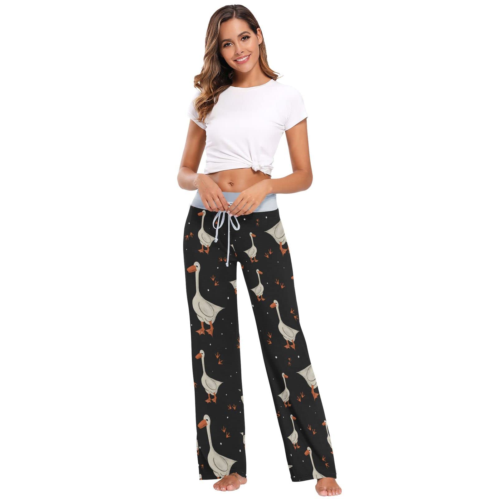 Aflyko Women's Cute Pajama Pants - Soft Sleepwear Pjs for Lounge & Nighttime Comfort - Perfect for Relaxing at Home or Sleepovers