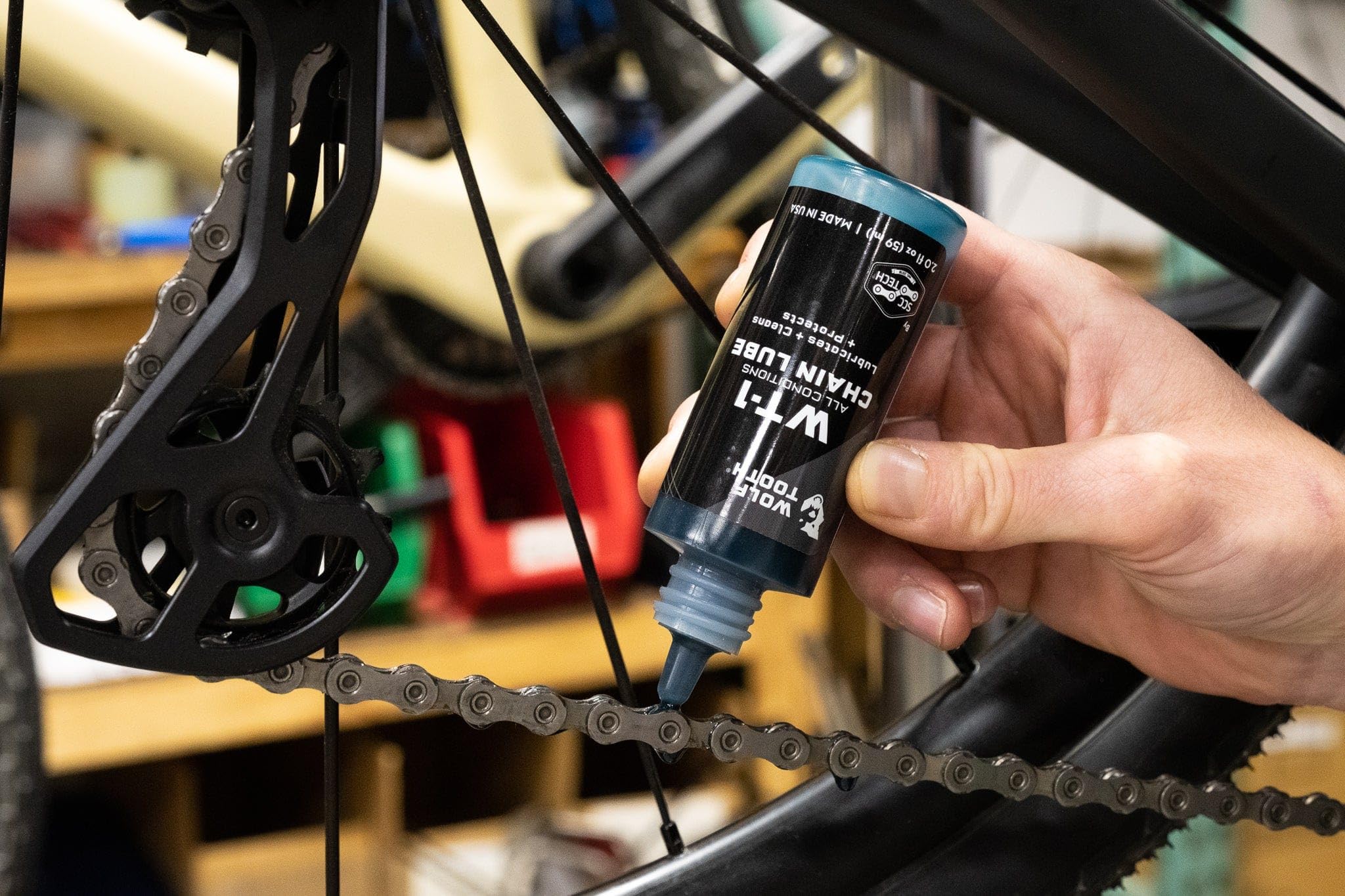 Wolf Tooth Components WT-1 Drivetrain Treatment - 2oz Lubricant for Bikes, Chains & Gears - All Weather Protection (12-Pack Case) - Ideal for Mountain Biking, Road Cycling & Commuting