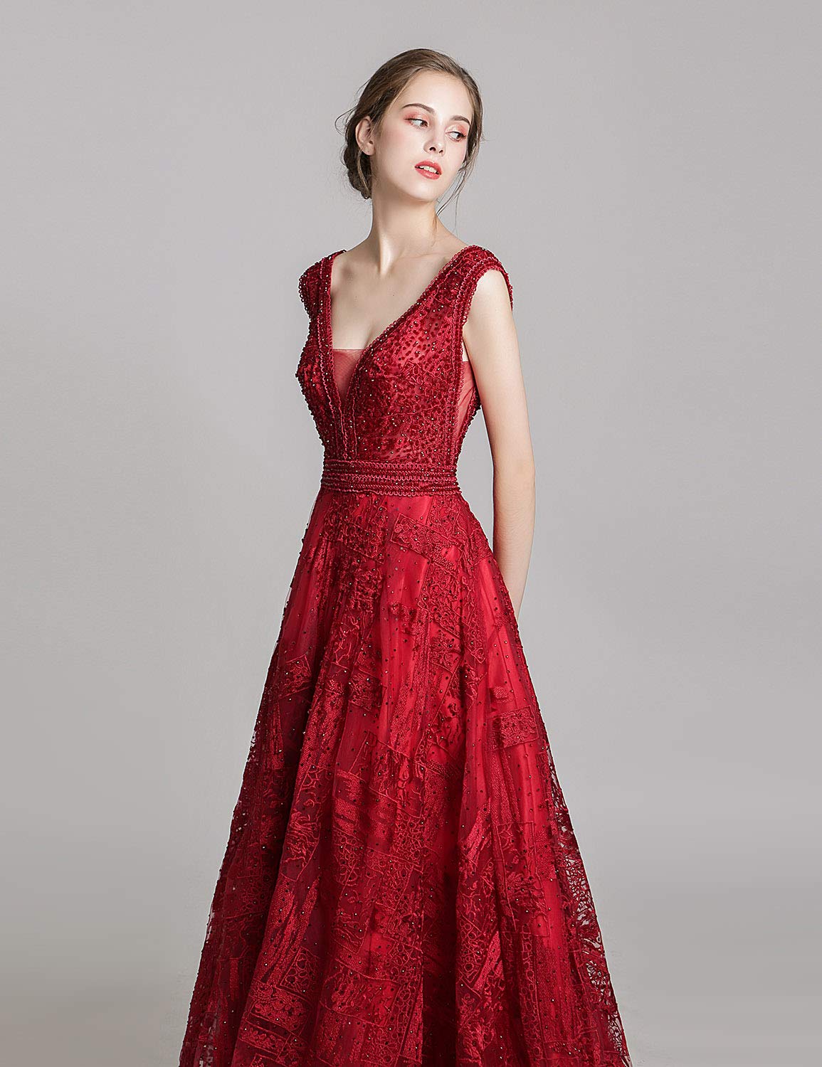 Elegant A-Line Long Prom Dress for Women 2024 | Belle House Formal Evening Gown for Parties, Dances & Special Occasions