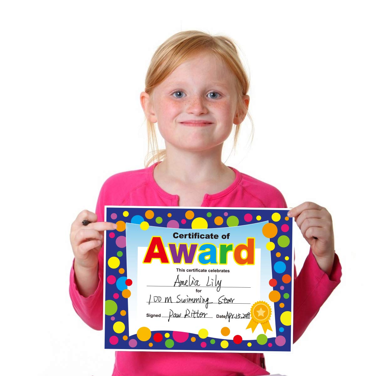 Yoklili 45-Pack Printable Award Certificates for Teachers & Students - 8.5 x 11 Inches Classroom Supplies - Perfect for Back to School, Recognition Ceremonies & Academic Achievements
