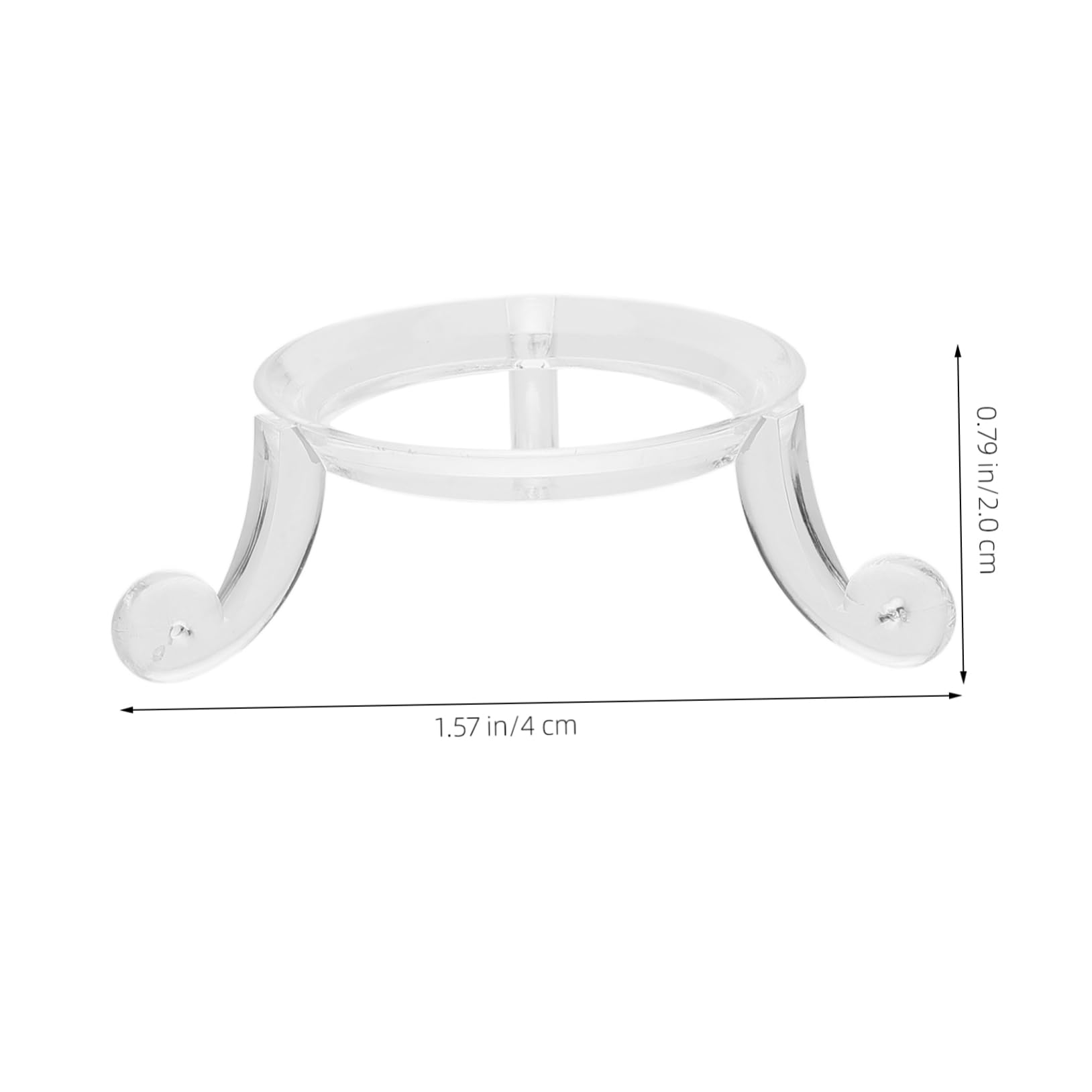 SUPVOX 2 Pack Acrylic Baseball Display Holder - Stylish Ball Stand for Baseball, Softball, Tennis & Golf Balls (5pc x 2) - Perfect for Sports Memorabilia, Trophy Cases & Home Decor
