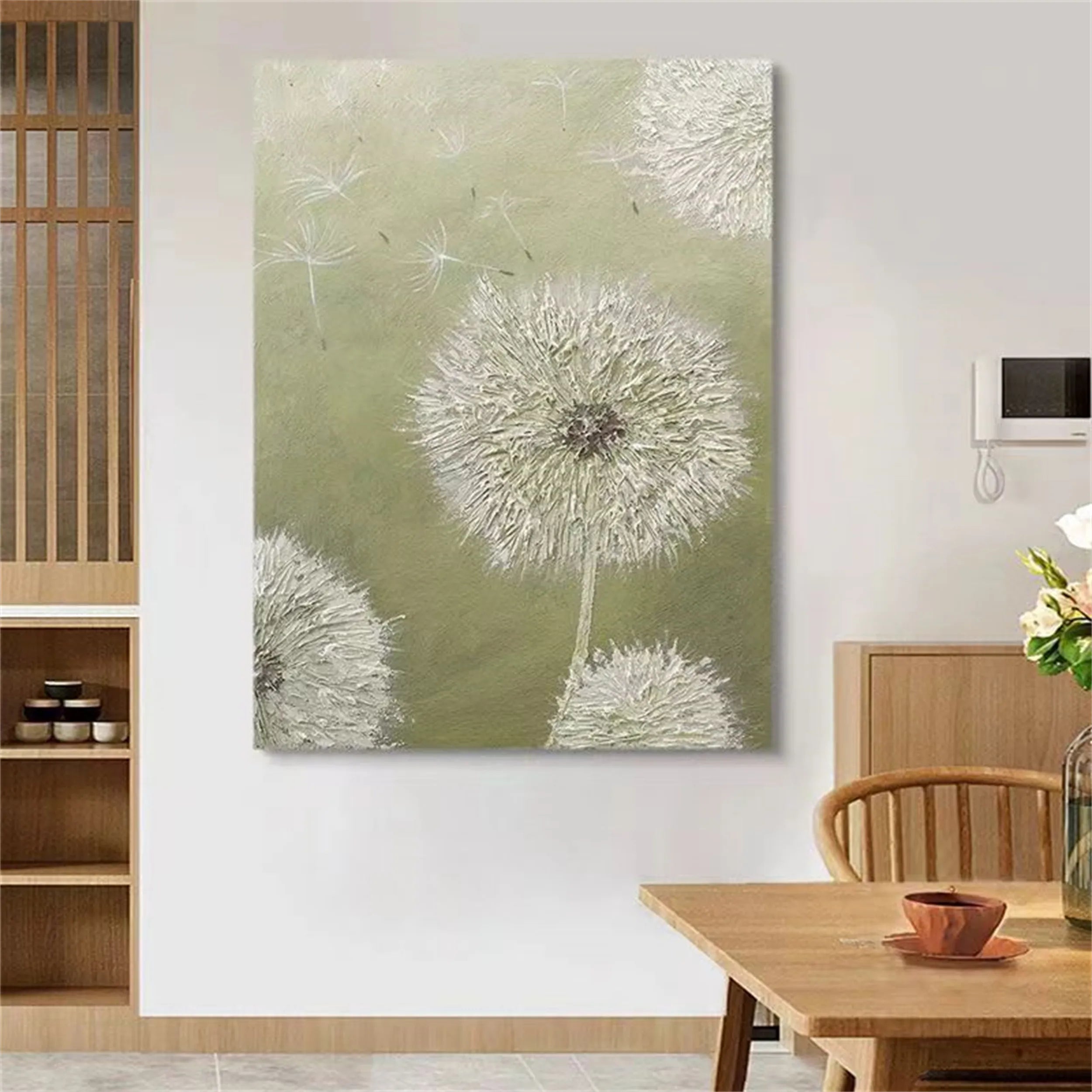 Beautiful Flower and Tree Canvas Painting #FT072 - Perfect for Home Decor, Office Wall Art, and Gift Ideas