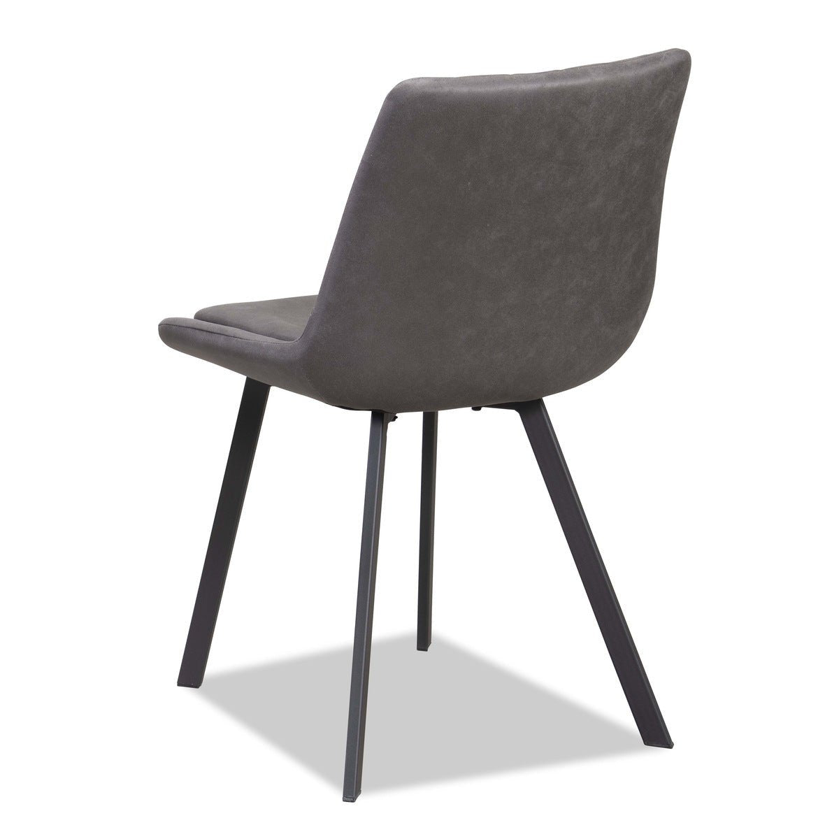 Premium Charcoal Side Chairs Set of 2 - Modern Dining Room Chairs for Kitchen, Living Room & Office (Open Box)