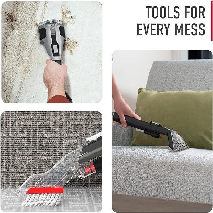 Hoover CleanSlate XL Deep Cleaning Spot Cleaner - Powerful Portable Carpet & Upholstery Cleaner for Stains, Pets, and Spills - Perfect for Home, Car, and Office Use