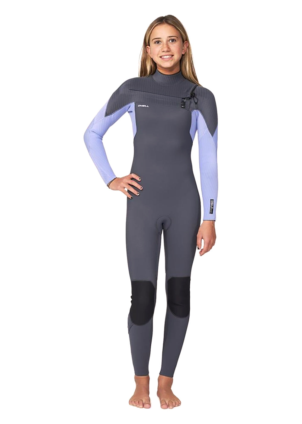 ONeill Girls Hyperfreak 3/2mm CZ Steamer Wetsuit for Kids - Warm & Flexible Neoprene Surfing Suit for Cold Water Swimming, Surfing & Diving