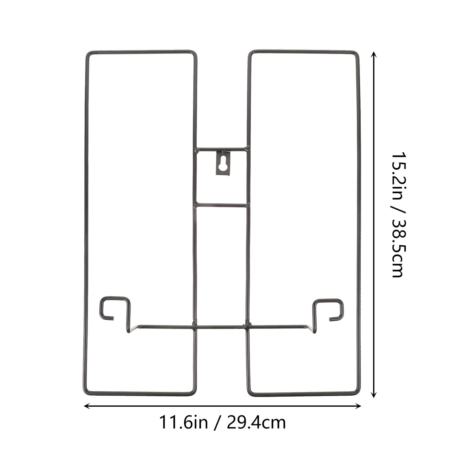 Cabilock Adjustable Vertical Wall Mount Plate Display Rack - Iron Metal Easel Stand for Wall Hanging, Non-Slip Plate Holder for Kids & Adults - Perfect for Kitchen, Dining Room, Art Studio & Home Decor
