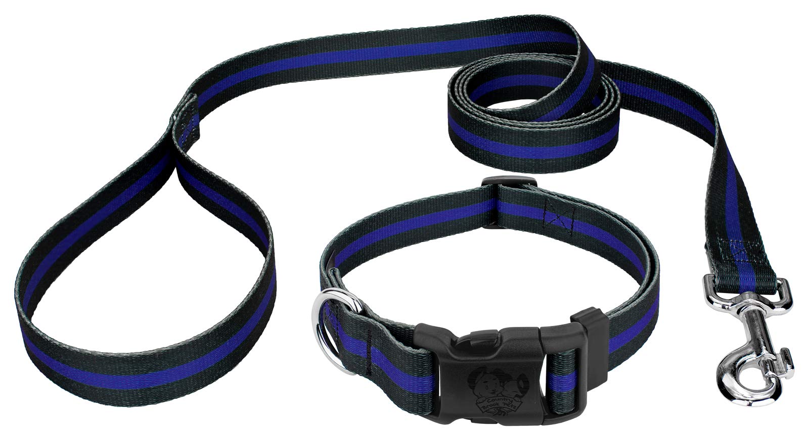 Country Brook Petz - Premium Dog Collar and Leash Set - Military & Camo Collection with 16 Durable Designs for Outdoor Adventures, Hiking, and Training