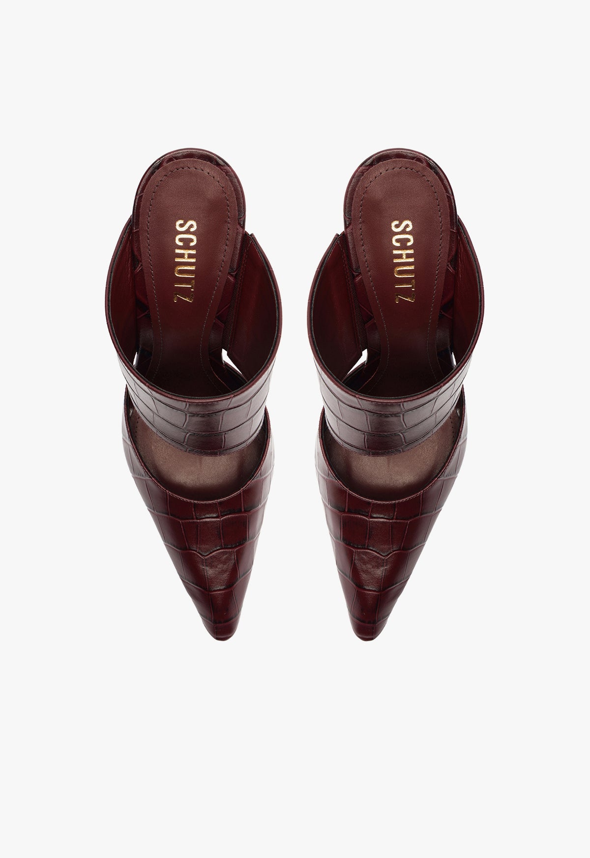 Ciara Crocodile Embossed Leather Pump Shoes - High Heel 3.5 Inch for Women - Perfect for Office, Party & Special Occasions