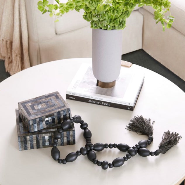Cyan Design 11147 Southampton Large Gray Decorative Storage Container - Perfect for Home Organization, Living Room & Bedroom Decor