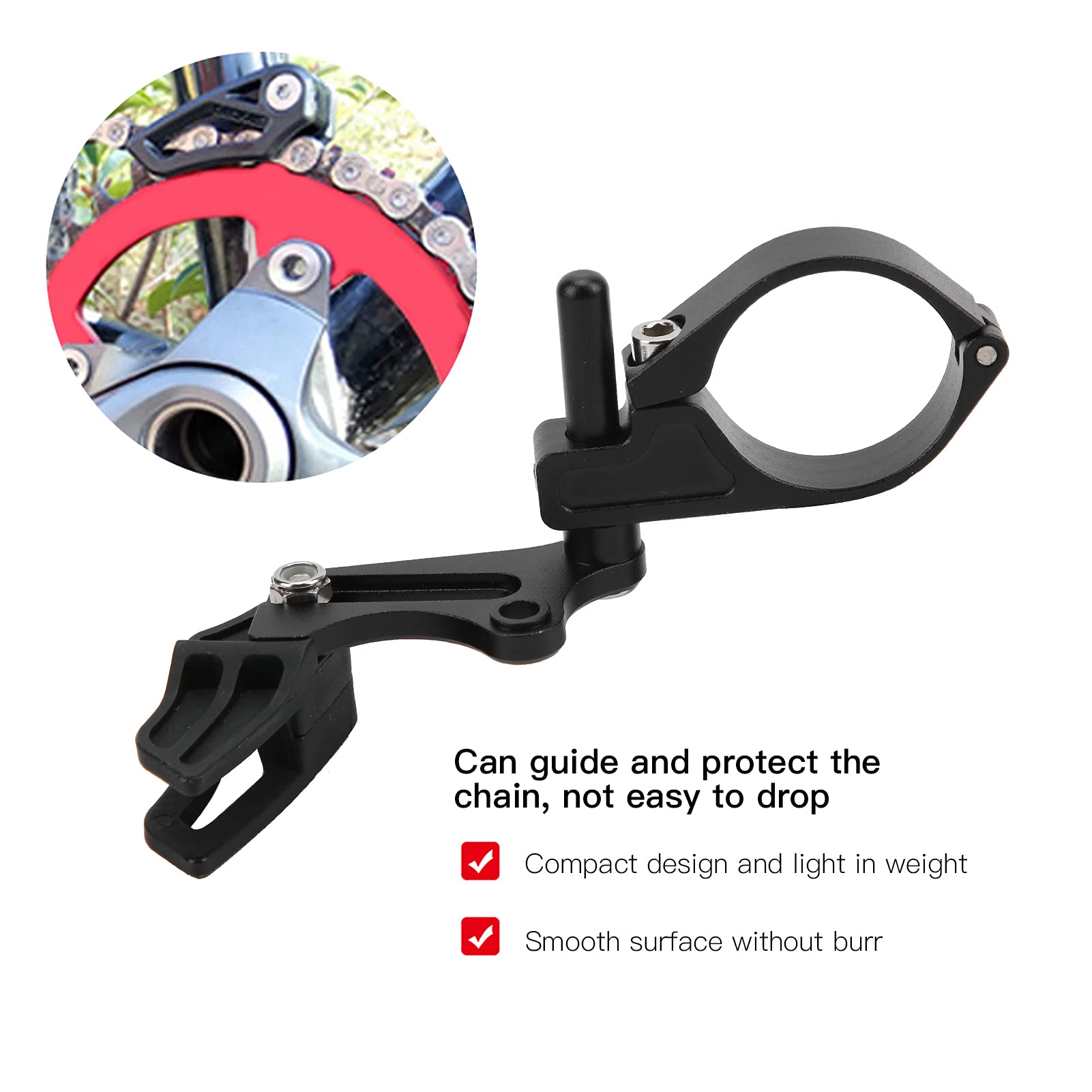 **Mountain Bike Chain Guide - Single Disc Chain Protector & Stabilizer for Road & MTB Bikes | Durable Bike Parts for Off-Road & Trail Riding**