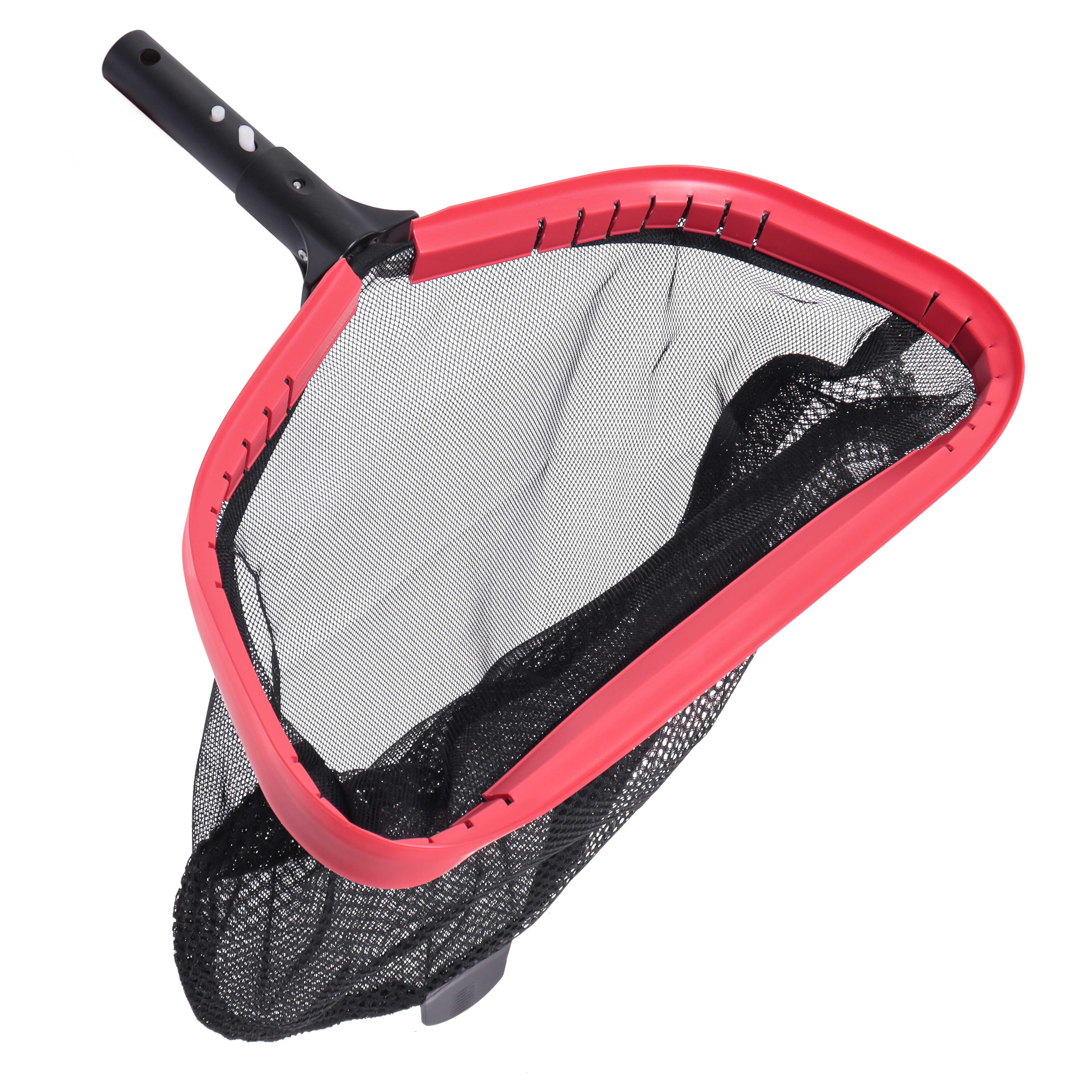 Professional Heavy Duty 17-Inch Swimming Pool Leaf Skimmer with Deep Double-Stitched Net Bag & Durable Aluminum Frame - Faster Pool Cleaning for Inground & Above Ground Pools - Perfect for Leaves, Debris & Daily Pool Maintenance