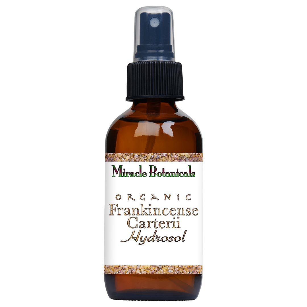 Organic Frankincense Carterii Hydrosol (Boswellia Carterii) - Pure Aromatherapy Mist for Skin Care, Meditation & Home Fragrance