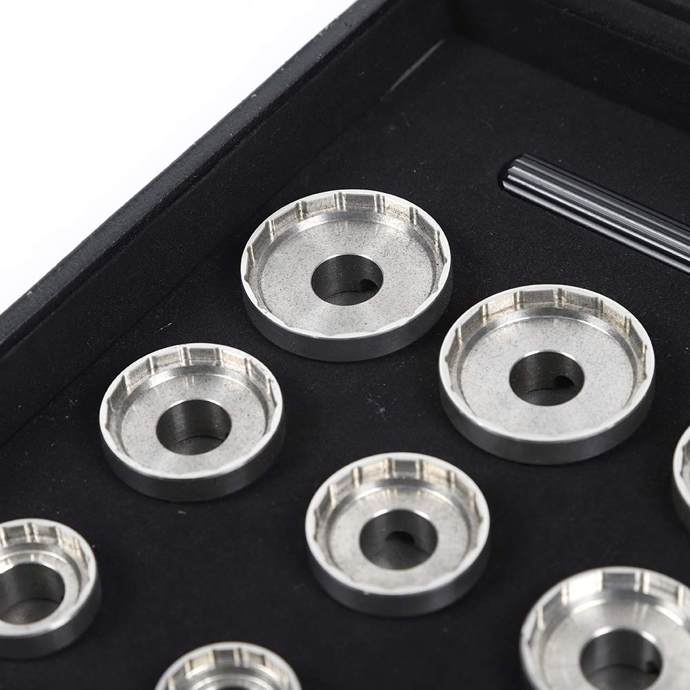 Professional 15-Piece Watch Repair Tool Kit - Watch Case Back Opener & Removal Set for Watchmakers (Ideal for Watch Battery Replacement, Maintenance & DIY Repairs)