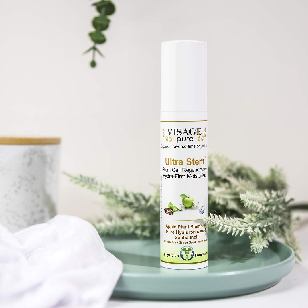 Ultra Stem Regenerative Moisturizer - Organic & Physician Formulated Anti-Aging Cream - Natural Stem Cell Face Moisturizer for Wrinkles & Deep Skin Repair | Day & Night Hydration for Youthful Glow