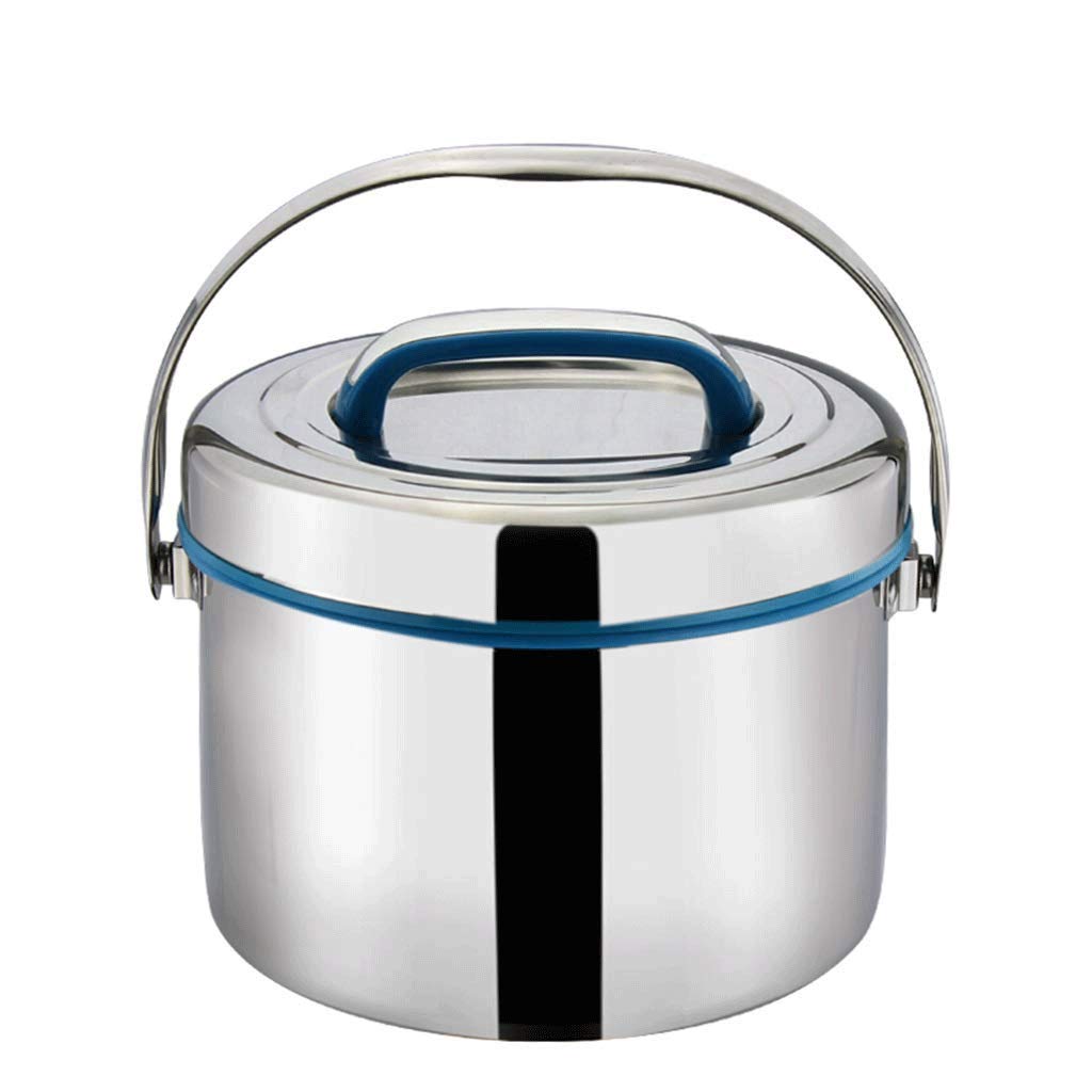 Premium 304 Stainless Steel Double-Wall Insulated Lunch Box - Leakproof Bento Container for Students & Office Workers - Eco-Friendly Thermal Food Jar (Large, Blue) - Ideal for School, Work, Picnics & Outdoor Activities