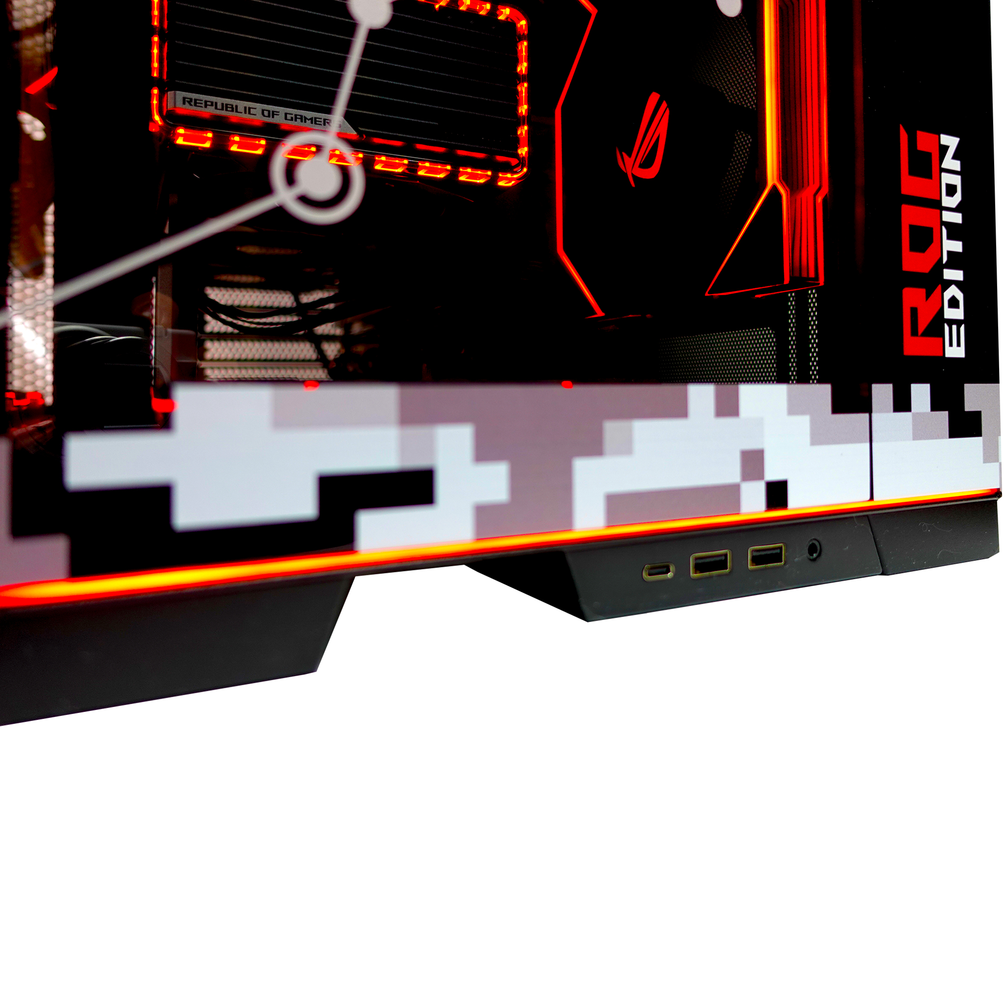 EVO ROG O11D Ultimate PC Case - High Performance Gaming Computer Case for Custom Builds | Perfect for Gaming Rigs, Workstations & Streaming Setups