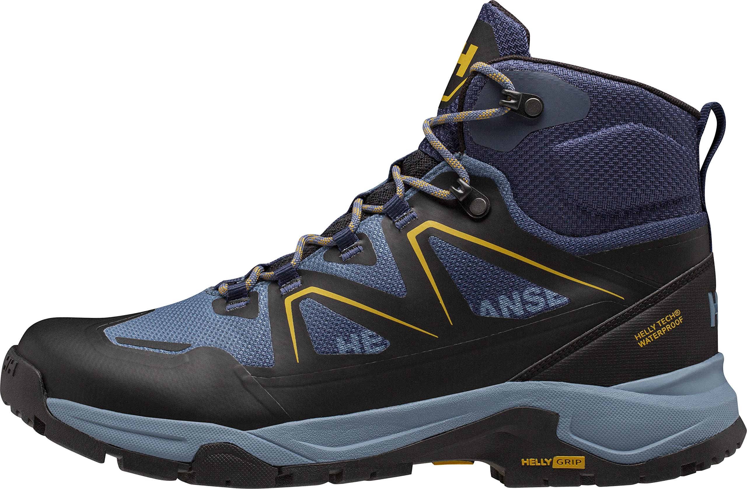 Helly-Hansen Men's Cascade Mid Waterproof Hiking Boots - Lightweight & Breathable Helly-Tech Outdoor Shoes for Trail Walking, Camping & Mountain Trekking
