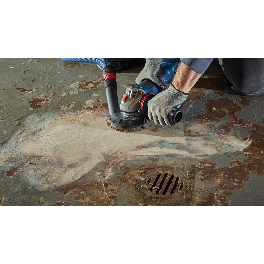 BOSCH GWS18V-10N 18V Cordless Brushless Angle Grinder with Slide Switch - 4-1/2 to 5 Inch Cutting & Grinding Tool (Bare Tool) - Perfect for Metalworking, Wood Cutting, and DIY Projects