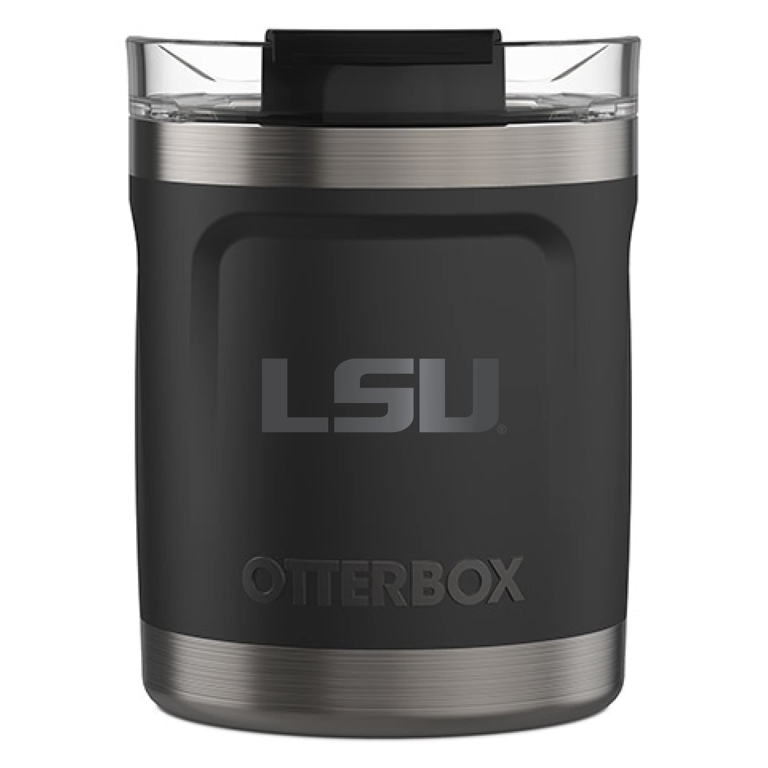 NCAA Licensed Black Powder Coated OtterBox Insulated Tumbler - 20oz Stainless Steel Vacuum Cup for Hot & Cold Drinks, Perfect for College Sports Games, Tailgating and Outdoor Activities