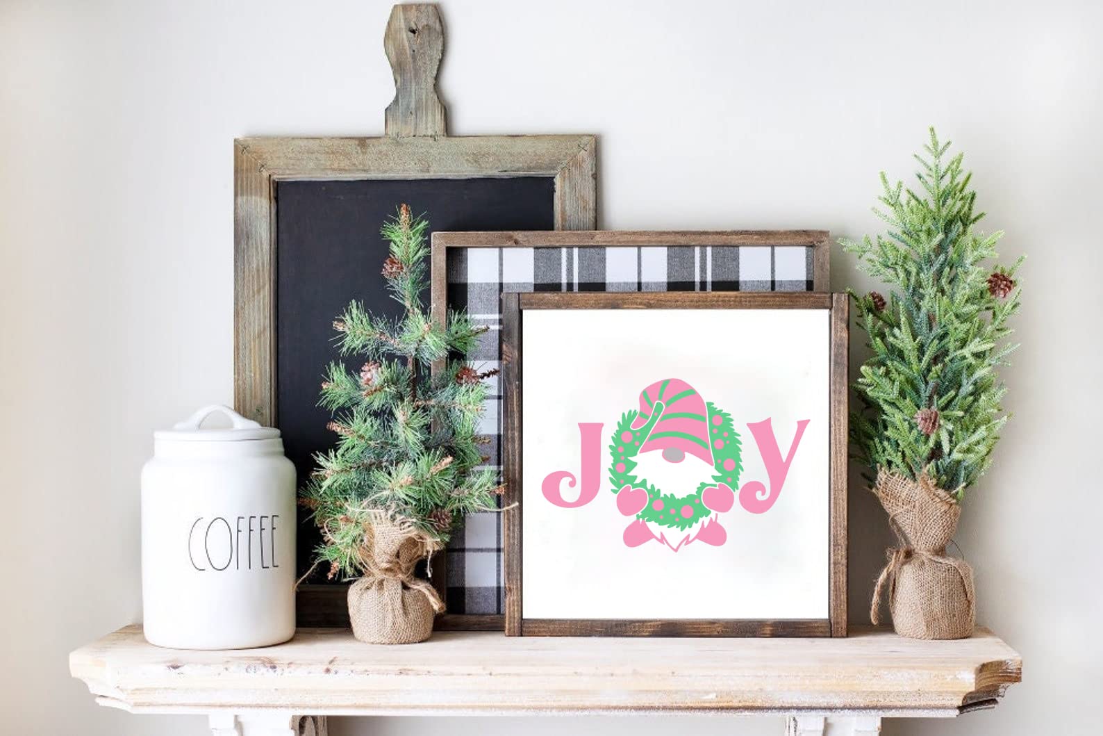DGAGA Silk Screen Stencils - JOY Reusable Self-Adhesive Mesh Stencils for Painting, DIY Wood Signs, Fabric & Home Decor | Perfect for Chalk Paste, Wall Art, and Craft Projects
