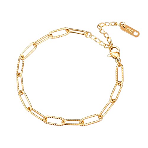 Gold Peperclip Chain