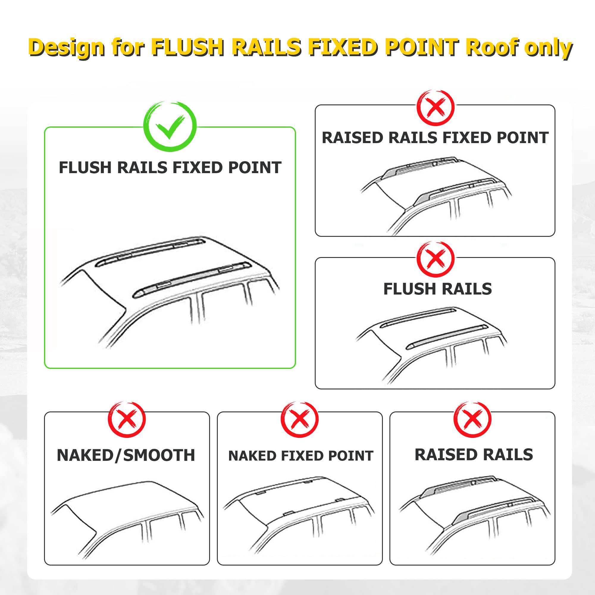 AUXMART Roof Rack Cross Bars for Nissan Rogue 2021-2025 | Heavy Duty 150LBS Capacity | Universal Fit for One-Piece Roof Side Rails | Perfect for Kayak, Canoe, Bicycle & Cargo Carrier | Road Trips & Outdoor Adventures