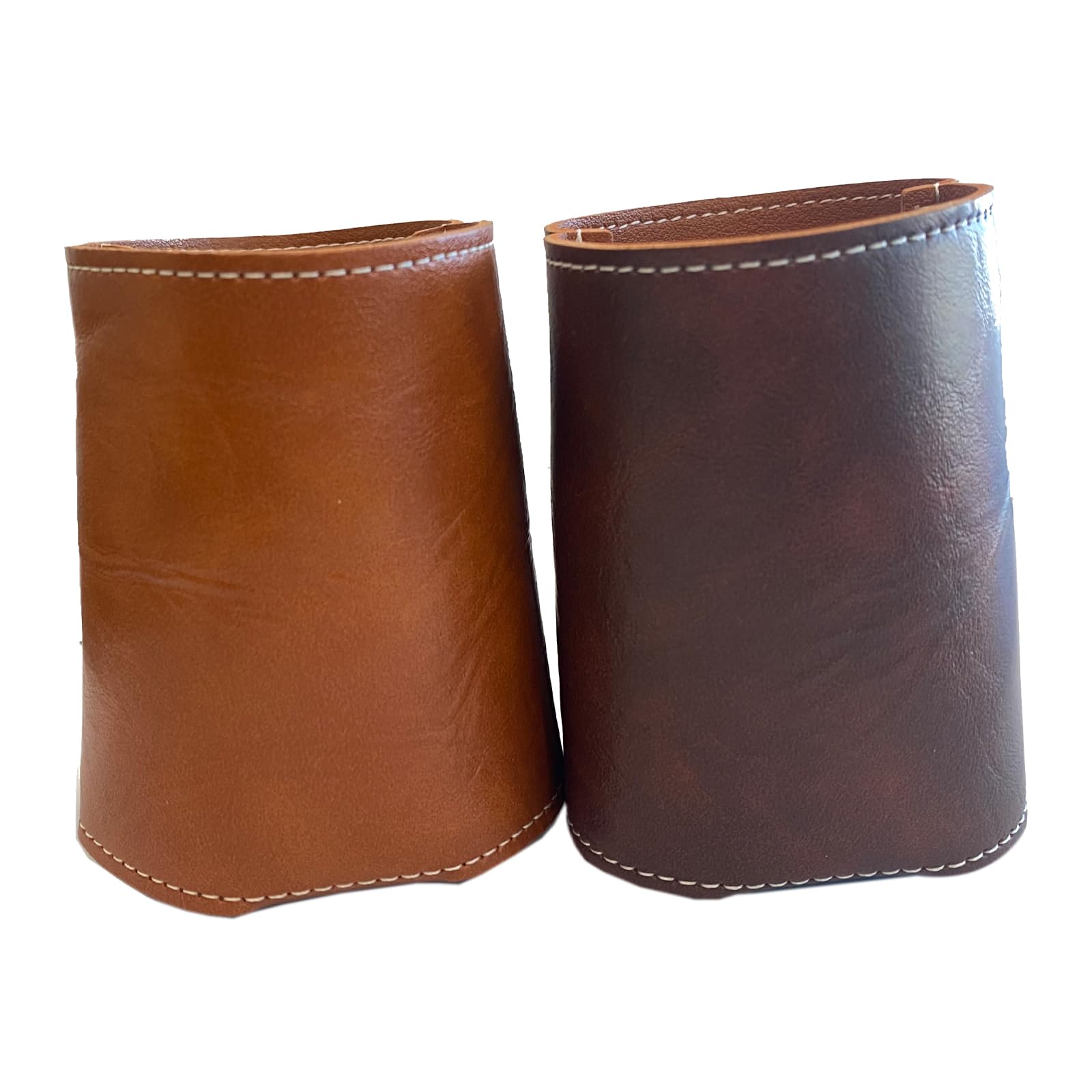QOMOLANGMA 10PCS Personalized Engraved Leather Can Cooler Holders - Blank Beer & Beverage Can Sleeves for Custom Gifts (Gray, 3.54×2.76 Inches) - Perfect for Weddings, Parties, Camping & Outdoor Events
