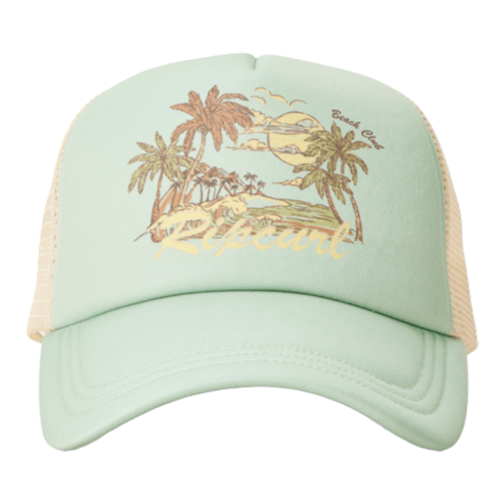 Rip Curl Feelin Fine Trucker Hat - Stylish Adjustable Snapback Cap for Men & Women - Perfect for Surfing, Beach Outings, and Outdoor Adventures