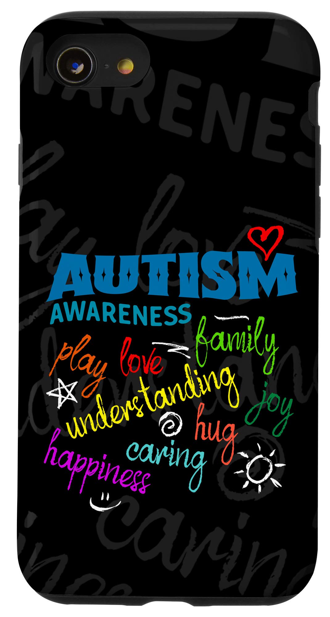 iPhone SE (2020) / 7 / 8 Autism Awareness Protective Phone Case - Durable Shockproof Cover with Slim Design - Perfect for Everyday Use, School & Autism Support Events