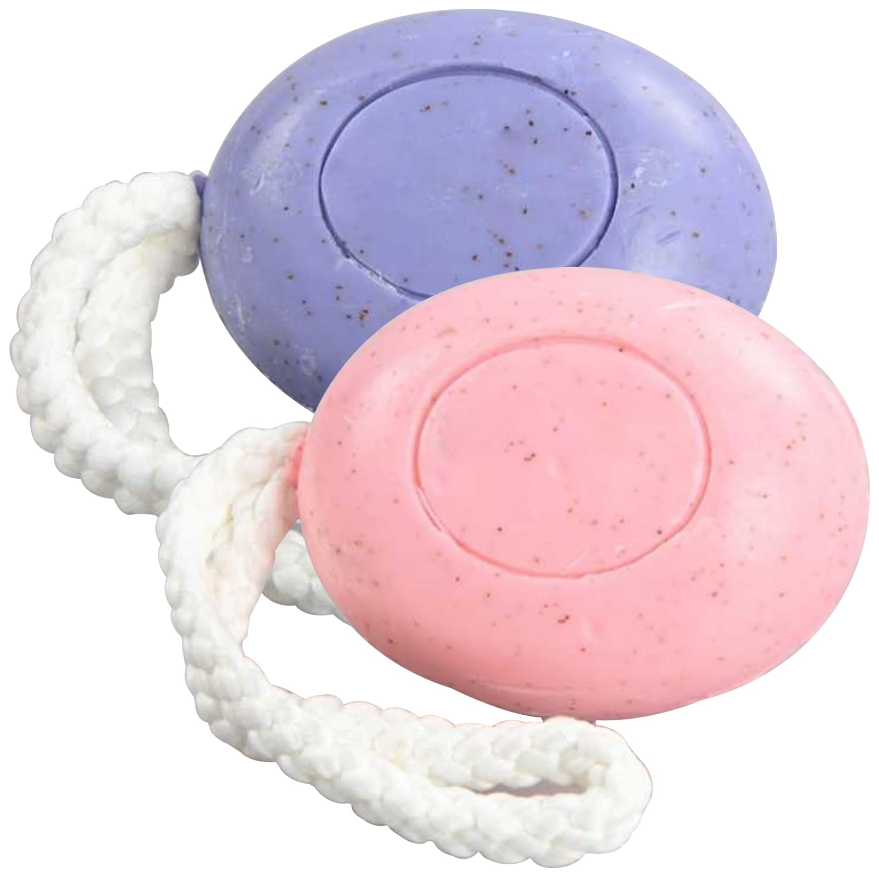 2Pcs Natural Fragrance Soap on a Rope - Moisturizing Face & Hand Soap with Oil Control & Exfoliating Benefits for Men & Women (150g) - Perfect for Bath, Shower & Travel