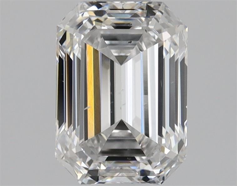 0.91 Carat E Color SI1 Clarity Emerald Cut Diamond - Elegant Solitaire Engagement Ring for Women