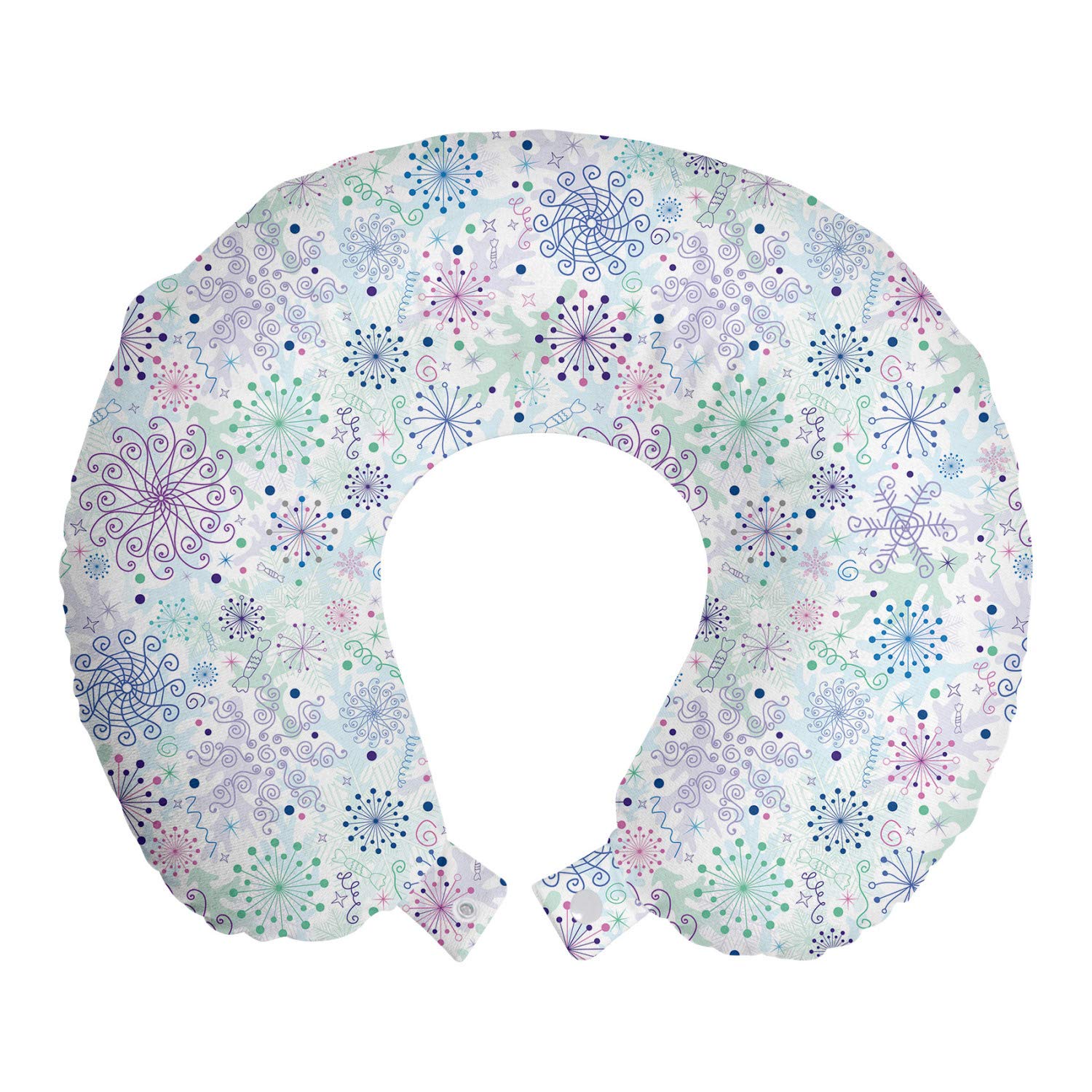 Ambesonne Memory Foam Travel Neck Pillow - 12