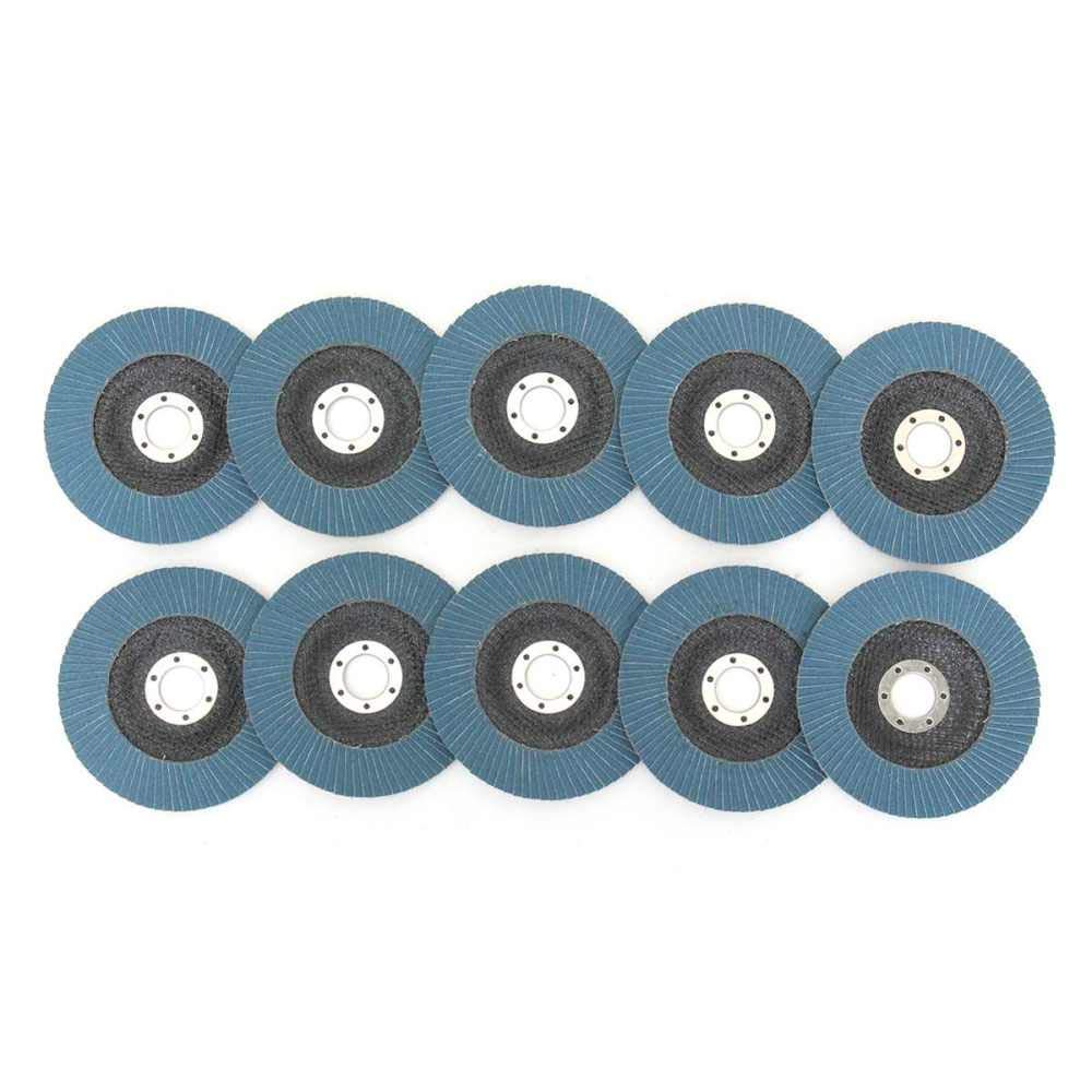 10PCS Professional 125mm (5 Inch) Flap Discs - 40/60/80/120 Grit Sanding Discs for Angle Grinder - Perfect for Metal Grinding, Wood Sanding & Surface Preparation