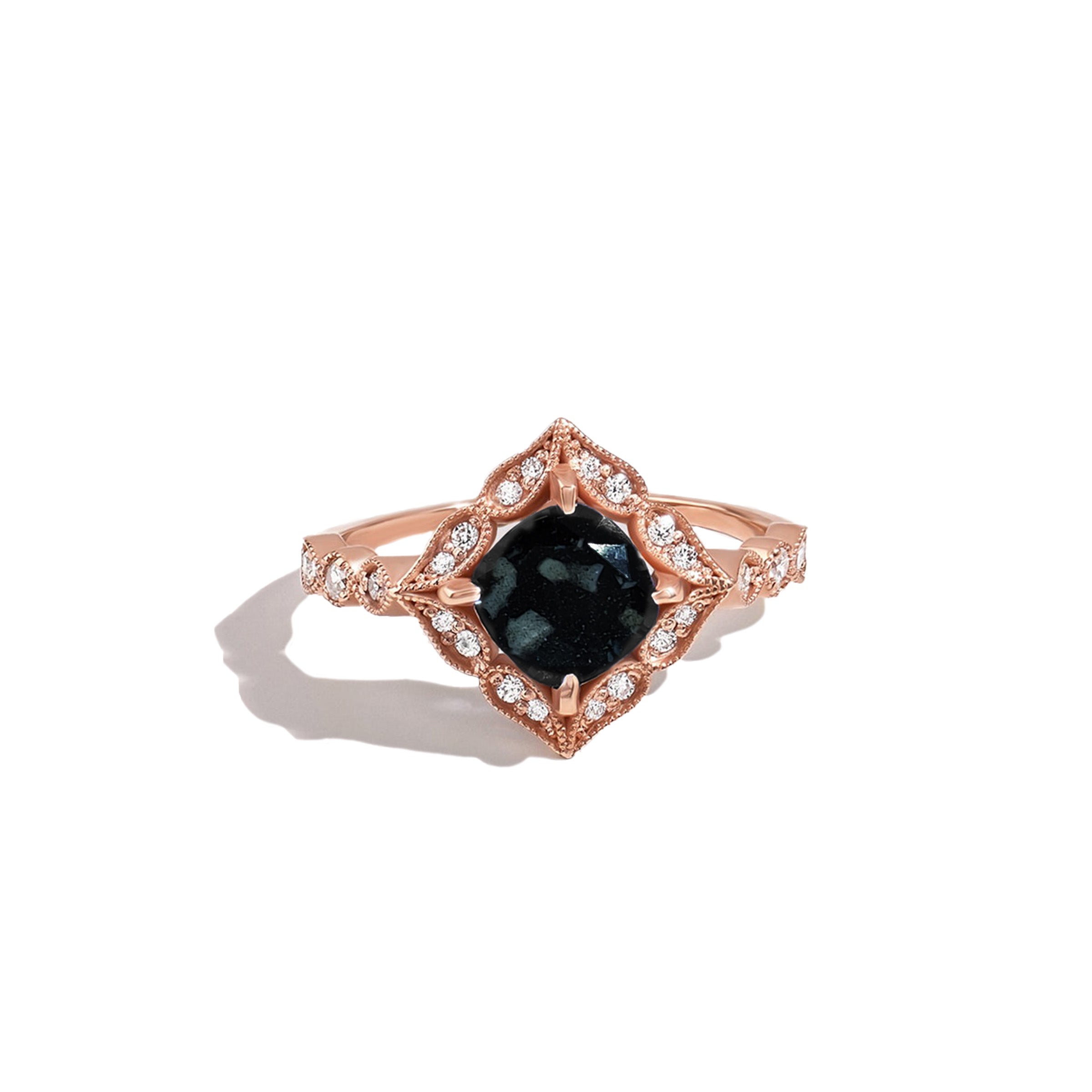 Eternal Clover: Ashes Ring - Sterling Silver Memorial Jewelry for Women | Handcrafted Cremation Keepsake for Loved Ones | Perfect for Remembrance, Sympathy Gifts & Everyday Wear