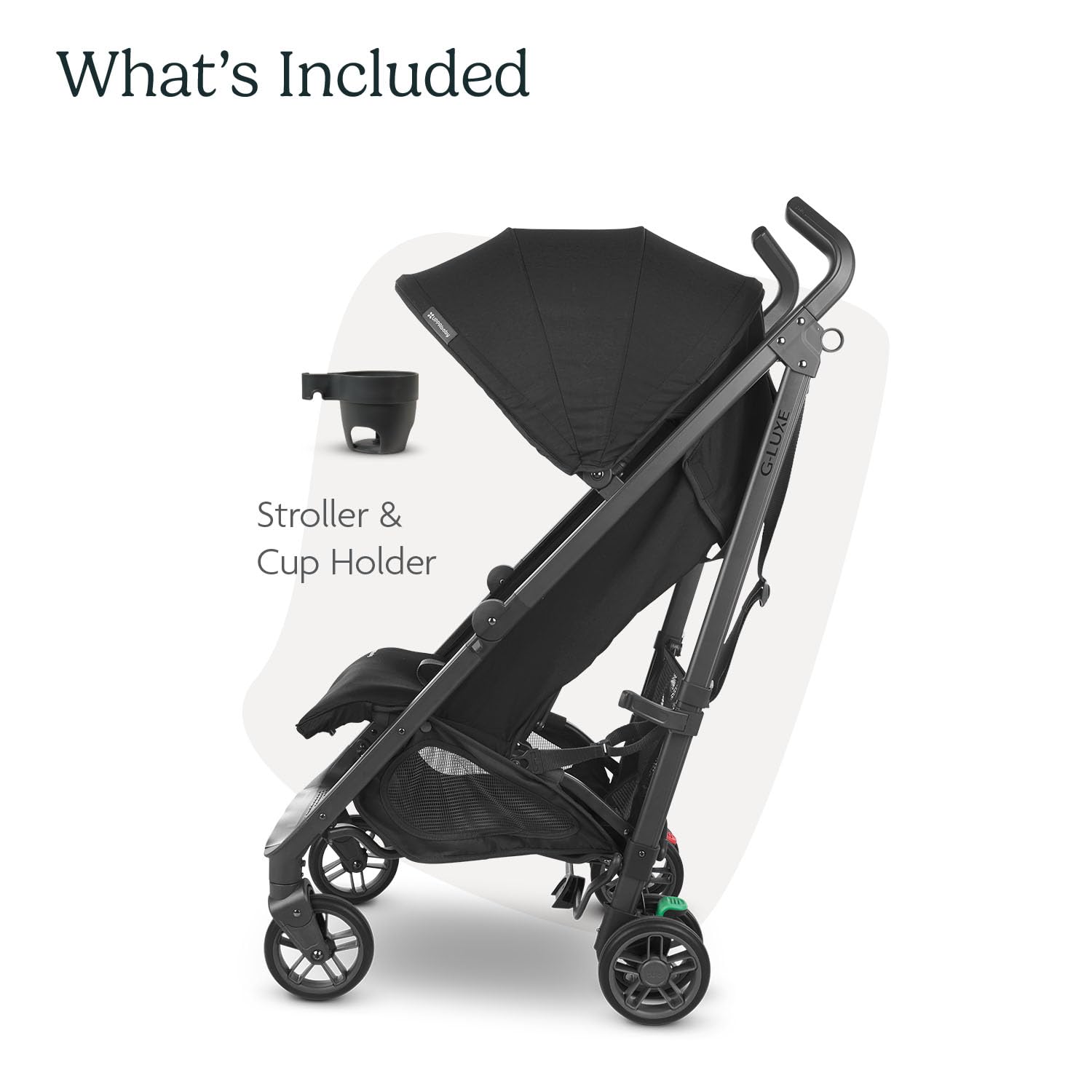 UPPAbaby G-Luxe Lightweight Umbrella Stroller - Compact Travel Stroller with One-Hand Fold, Adjustable Recline & XL Storage Basket - Includes Sun Canopy & Cup Holder - Perfect for Air Travel, Shopping & City Walks (Charcoal/Carbon)
