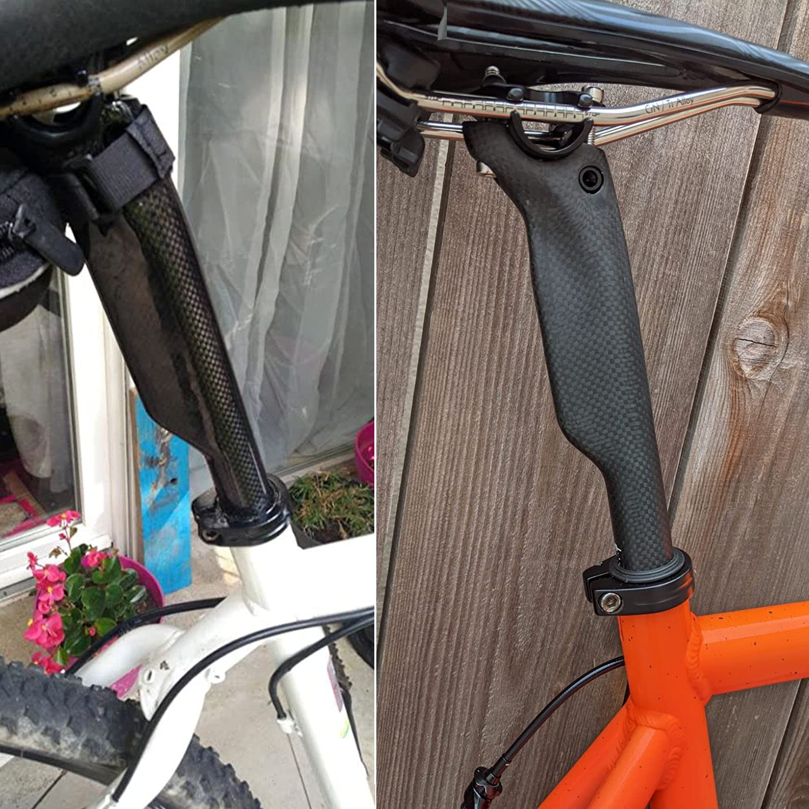 RXL SL Carbon Fiber Bicycle Seatpost - Lightweight MTB/Road Bike Seat Post 27.2/30.8/31.6mm with 25mm Offset - 3K Matte & Glossy Finish - Perfect for Racing, Commuting & Mountain Biking
