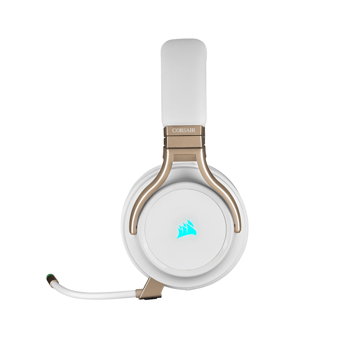 Corsair VIRTUOSO RGB Wireless Hi-Fi Gaming Headset with 7.1 Surround Sound - Pearl White | Premium PC Headphones for Streaming, Esports & Music Listening