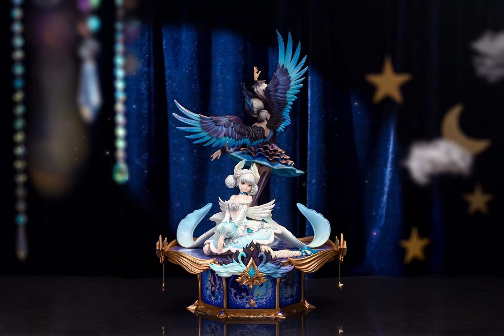 Myethos Studio Licensed King of Glory Swan Starlets Xiao Qiao Figure - Official Genshin Impact Collectible Statue for Anime Fans & Gamers - Perfect for Display, Gift Giving & Cosplay Inspiration