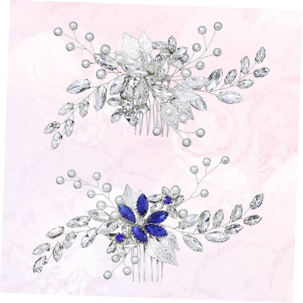 FOMIYES Bridal Hair Accessories Set - 2 Rhinestone Hair Combs for Wedding, Prom, Dinner & Dance - Elegant Bridal Jewelry for Women - Perfect for Bridal Showers, Bachelorette Parties & Special Occasions