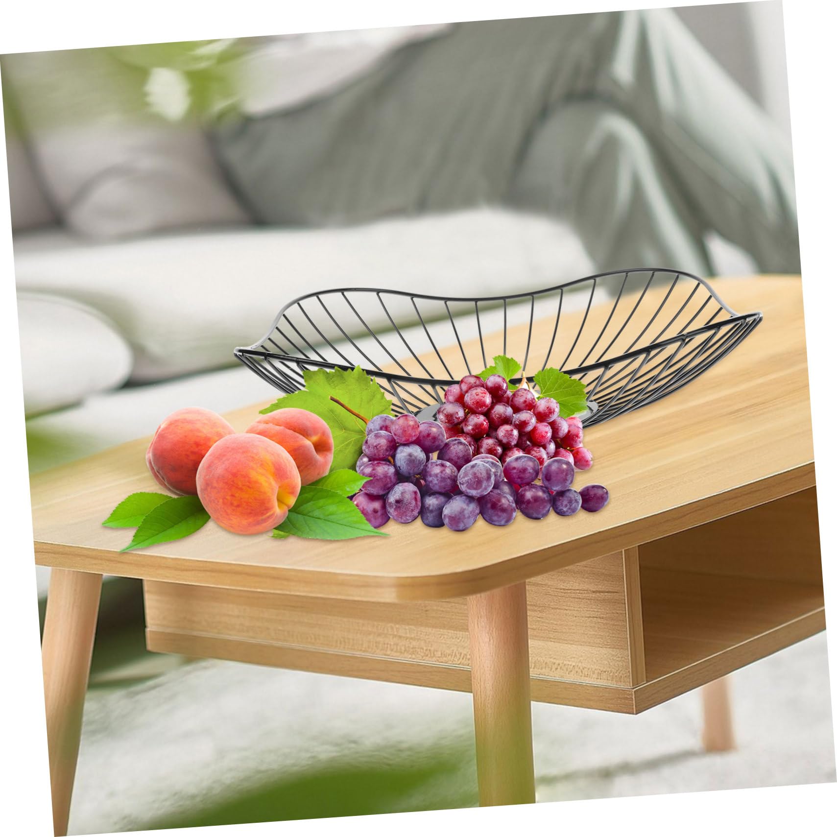 1pc Metal Wire Fruit Bowl - Elegant Iron Art Dish Container for Fruit Storage | Perfect for Kitchen Counter, Dining Table, and Party Serving | Rustic Home Decor & Fruit Holder