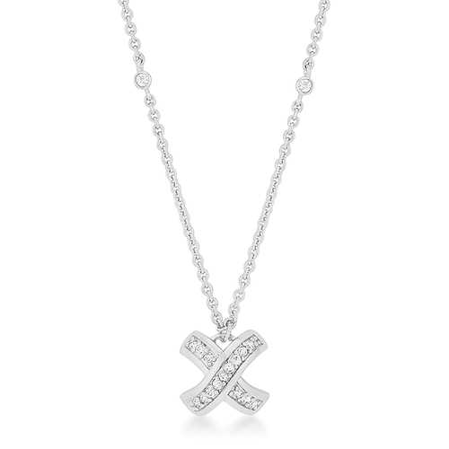 Timeless Pave Diamond Necklace for Women - Elegant & Sparkling Jewelry Gift for Anniversary, Valentine's Day & Special Occasions