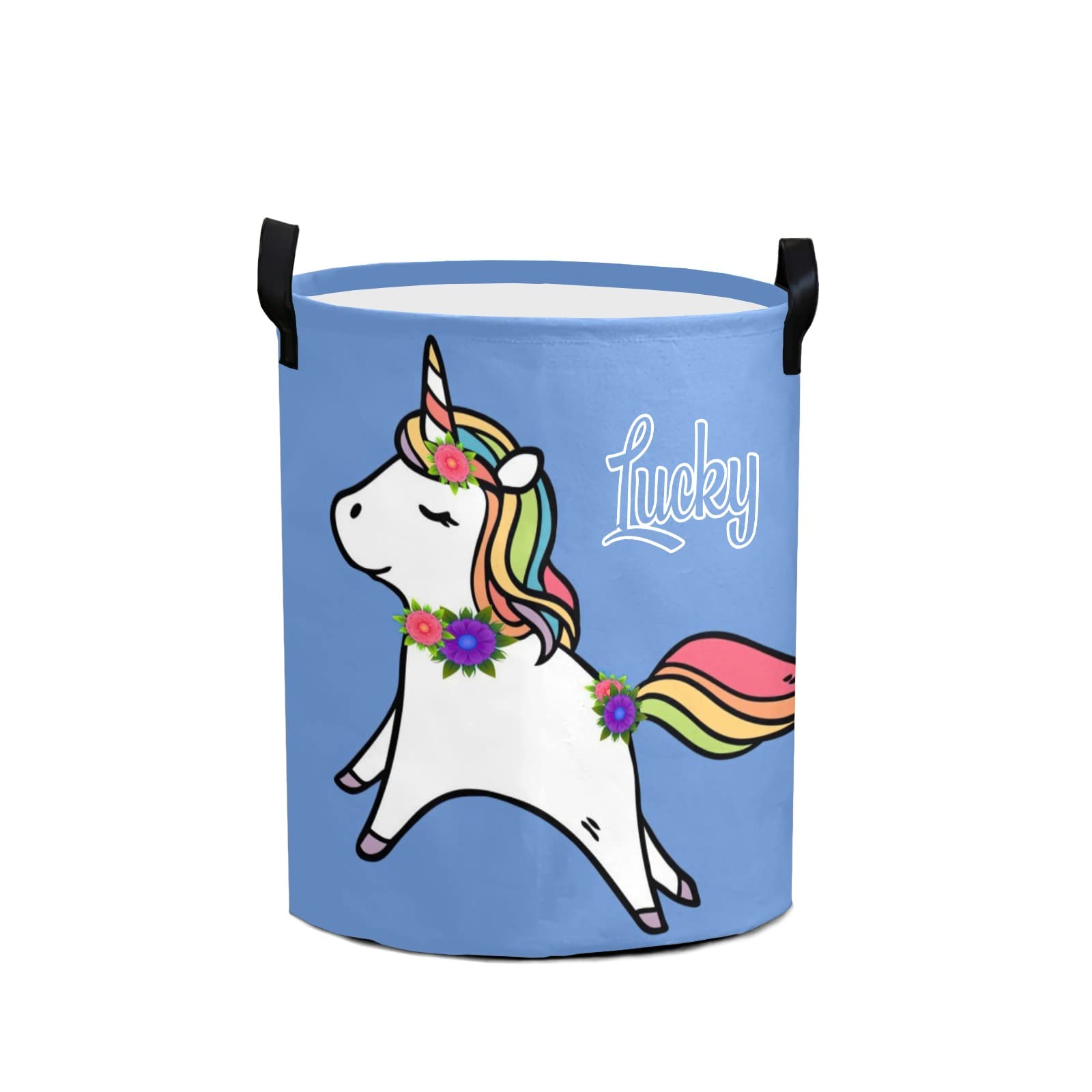 Cute Unicorn Laundry Basket - Collapsible Oxford Cloth Laundry Hamper with Handles, Large Storage Bin for Clothes, Toys & Home Organization - Perfect for Bedroom, Bathroom & Kids Room