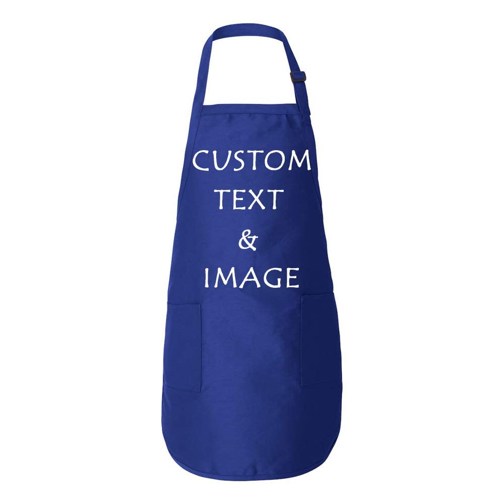 Personalized Chef Apron for Home & Kitchen - Custom Printed with Your Image & Text - Perfect for Cooking, Baking, BBQ & Gift Giving